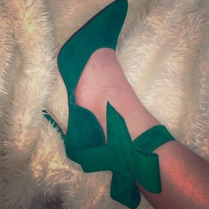 Kelly green stilettos